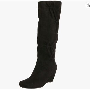 Kenneth Cole REACTION Women's Forever Real Suede Brown  Wedge Boot sz 10